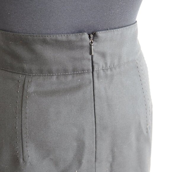 Tory Burch Black Lace Front Wool Pencil Skirt Sz 4 - Picture 6 of 8